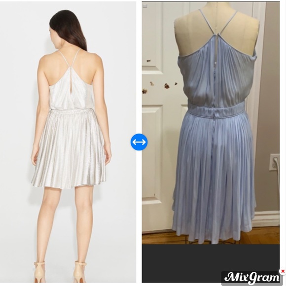 Pleated Flounce Blouson Mini Cocktail Dress - Picture 2 of 6